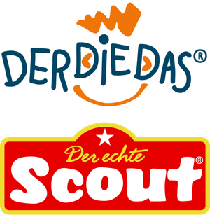 Logo "DerDieDas" und Logo "Scout"