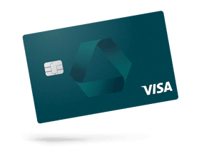 Graue Young Visa Kreditkarte der Commerzbank