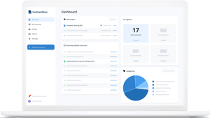 Vorteil für Commerzbank Kunden - Laptop auf dem die Bildschirmoberfläche von ContractHero gezeigt wird
