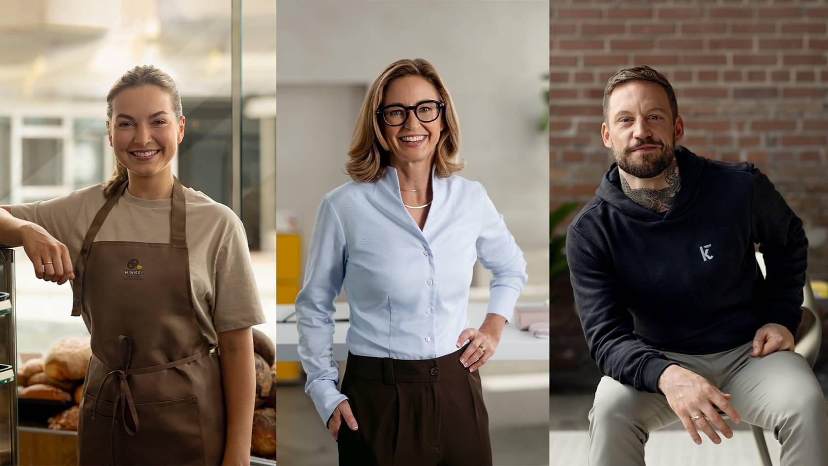 Sophie Hinkel, Carolin Schuberth und Dominik Kieu